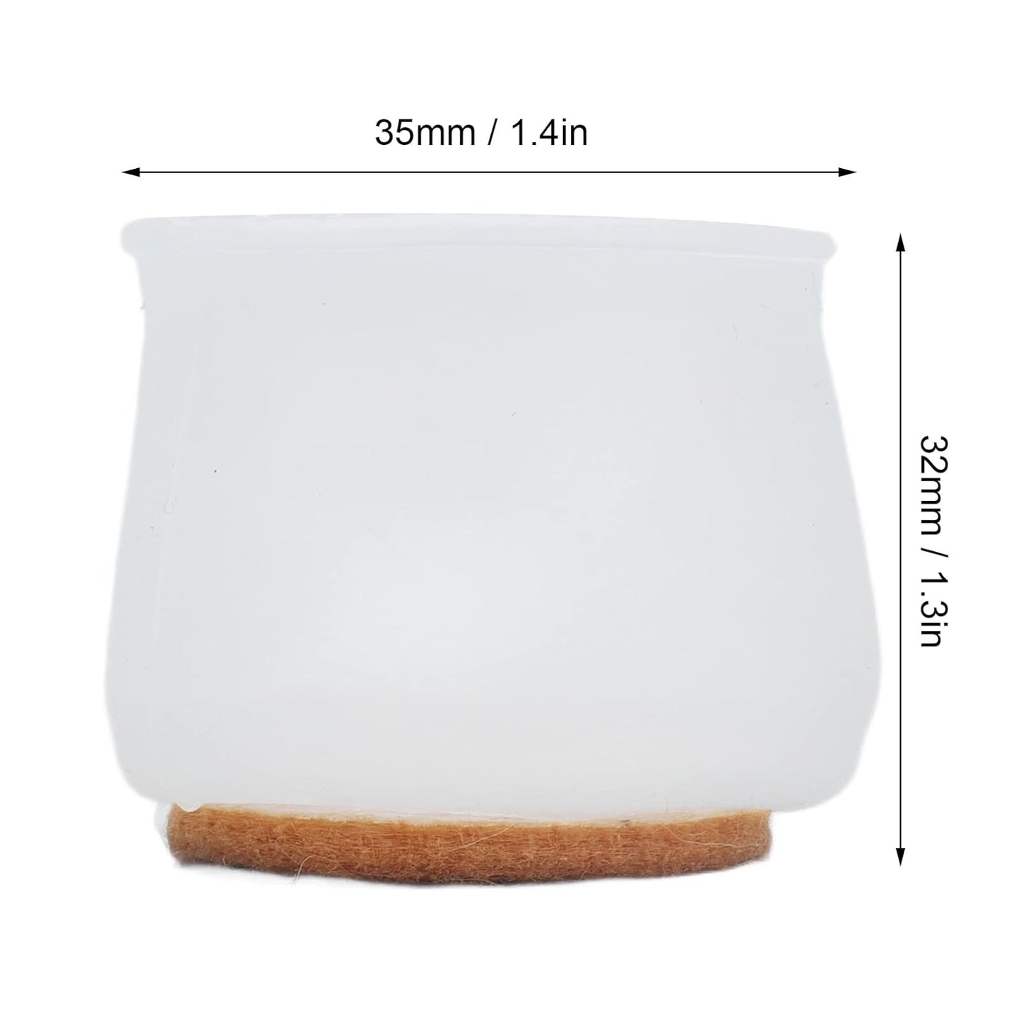 Premium Silicone Furniture Feet Pads (4 Pc Set / Mix Color)