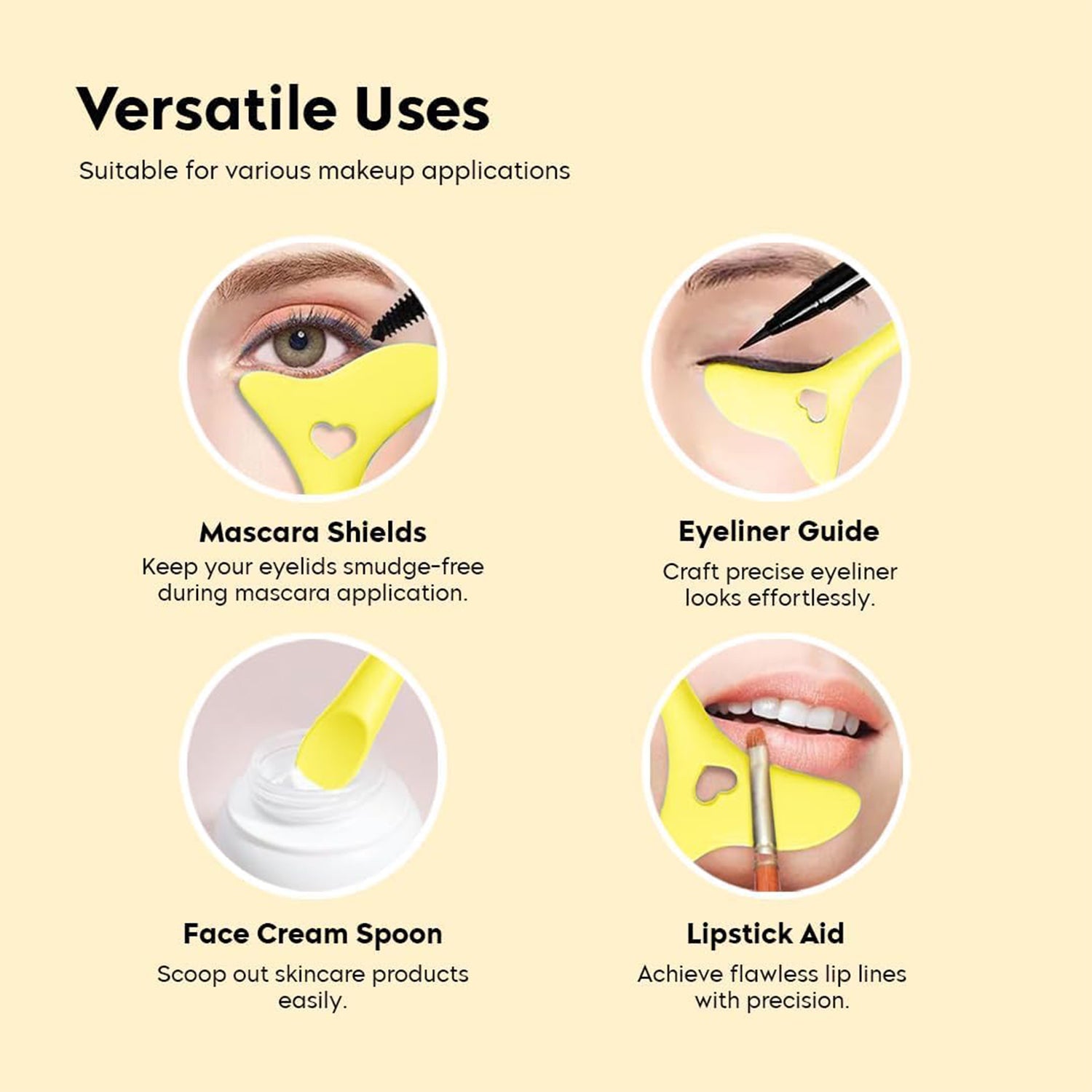 Eyeliner & Mascara Guard Stencil - (1 Pc)