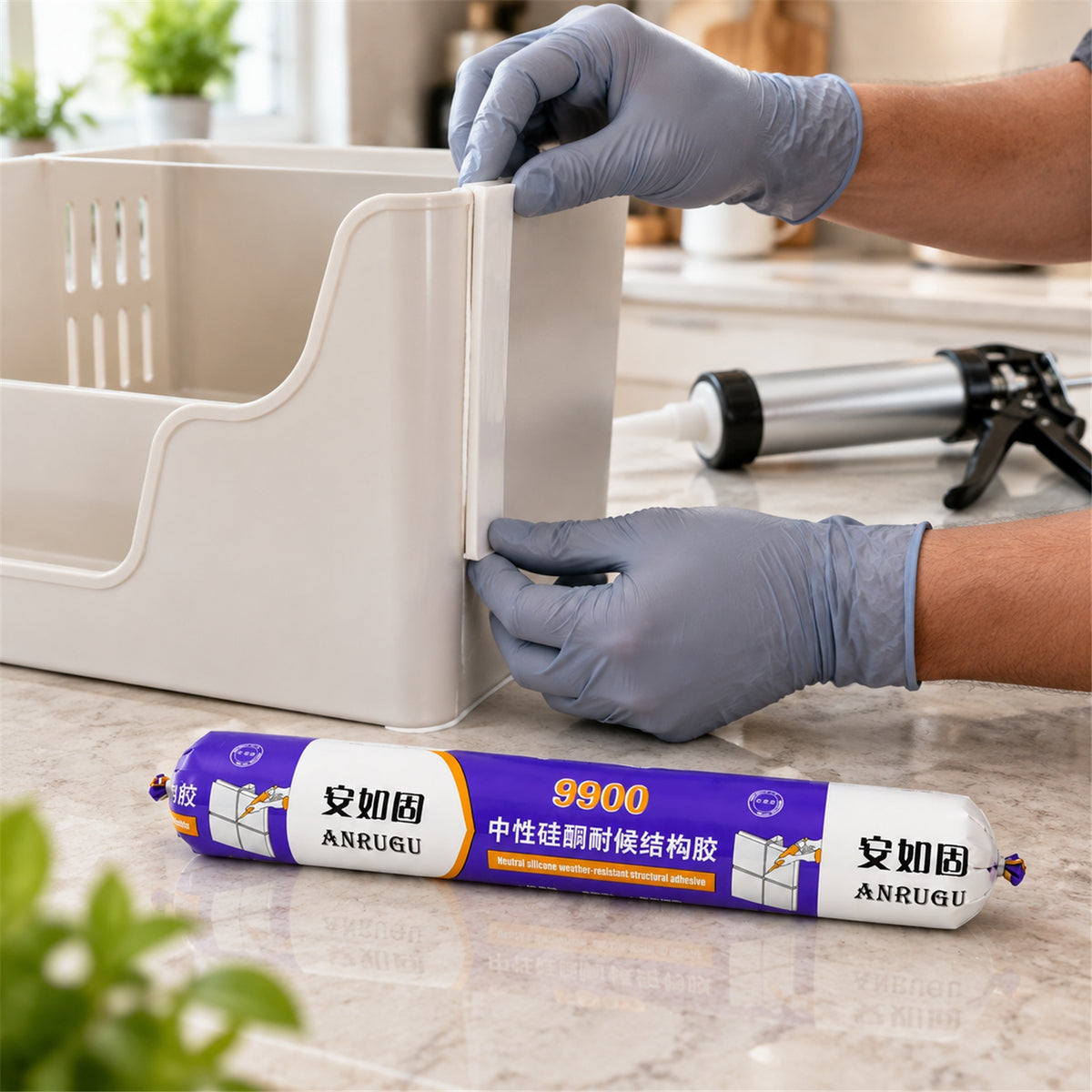 Waterproof Silicone Sealant for Multipurpose Home Repair (590ml)