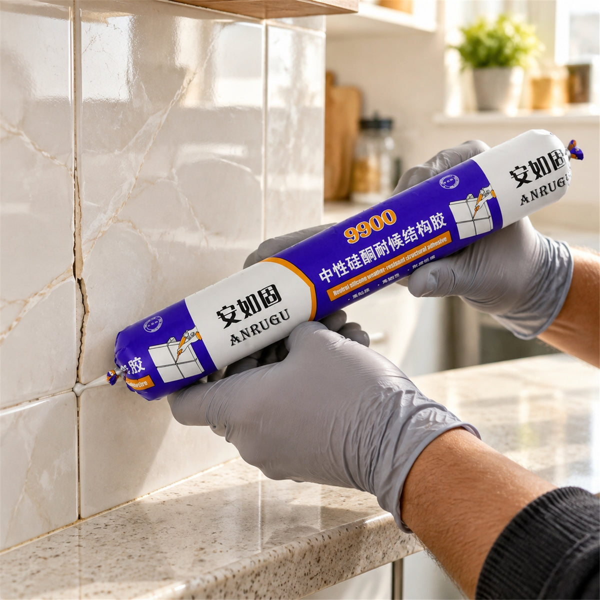 Waterproof Silicone Sealant 590ML for Flexible Gap Repair