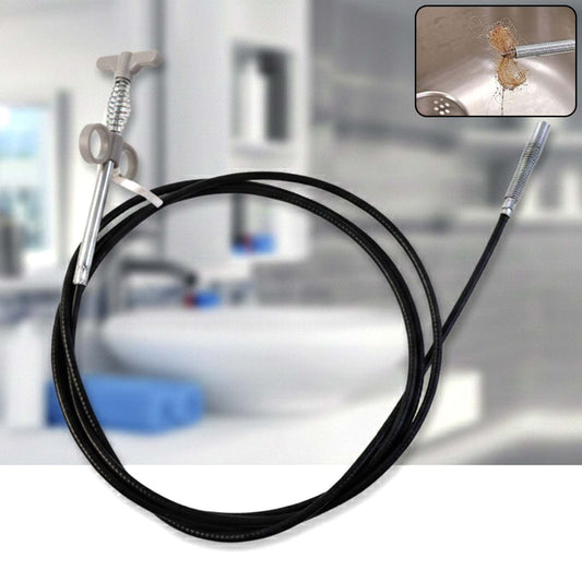 Flexible Spring Drain Cleaning Tool with Hand Grip (1 Pc / 156 Cm)