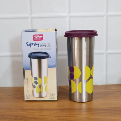 Supermom 600 ML Stainless Steel Printed Travel Tumbler (1 Pc)