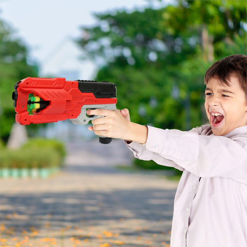 Aditi 6-Dart Slam-Fire Toy Gun for Kids with Rotating Drum & Long-Range Shooting Power