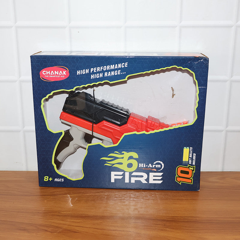 Aditi 6-Dart Slam-Fire Toy Gun Kids with Rotating Drum & Long-Range Shooting Power