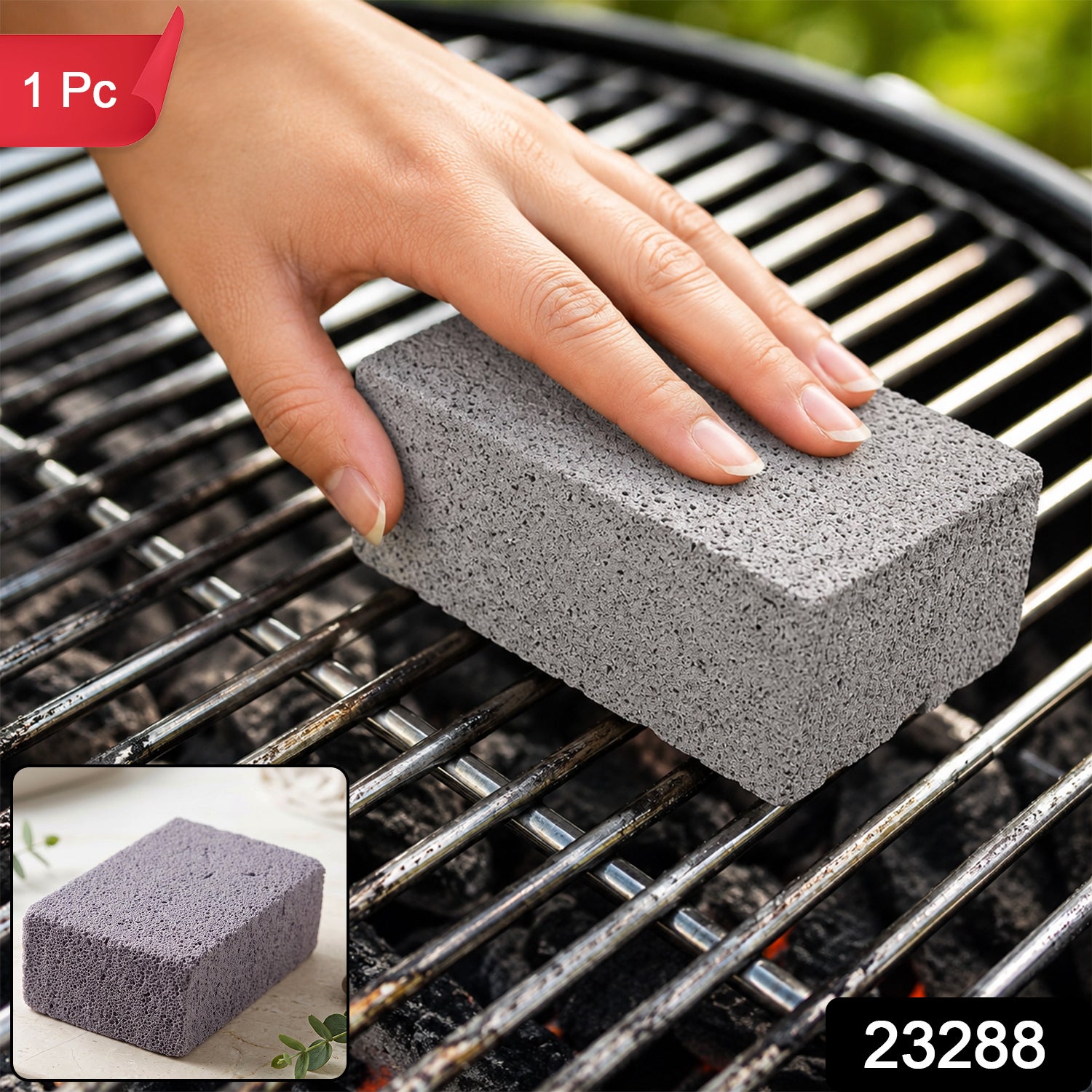 Heavy Duty Grill Stone Cleaning Block for BBQ Grates Oven Racks Cleaning (1 Pc)