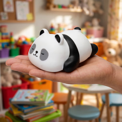 Sleeping Panda LED Night Light, Cute Silicone Bedside Lamp for Kids (1 Pc)