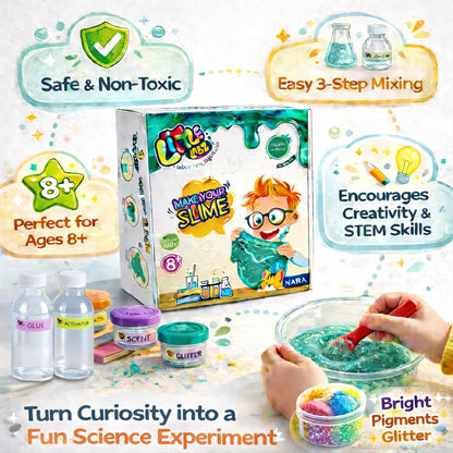 Little Labz Galaxy Saturn Mud Slime Kit for Kids | Fun Hands-On STEM Experiment Set (Color May Vary)