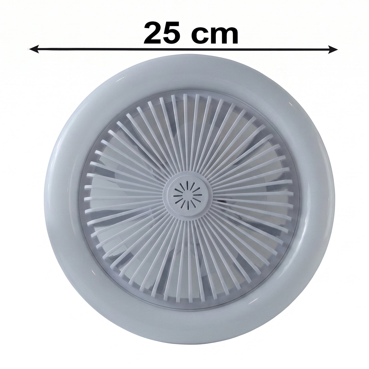 2 In 1 LED Ceiling Fan with Light for Bedroom Living Room E27 Base (1 Set)