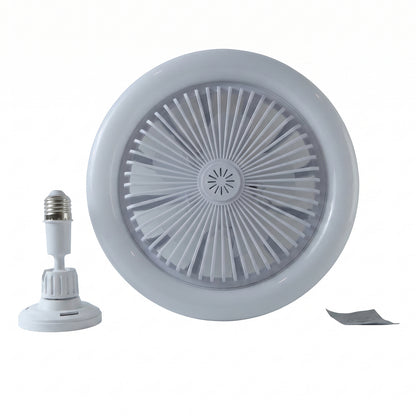 2 In 1 LED Ceiling Fan with Light for Bedroom Living Room E27 Base (1 Set)