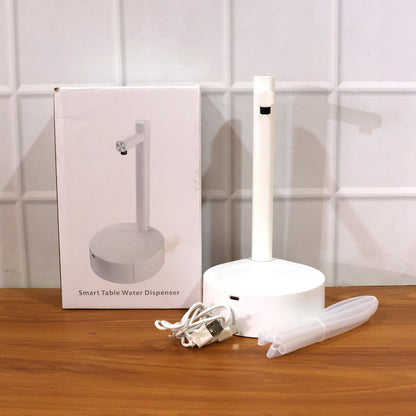 Smart Table Water Dispenser – Automatic, USB Rechargeable & Compact