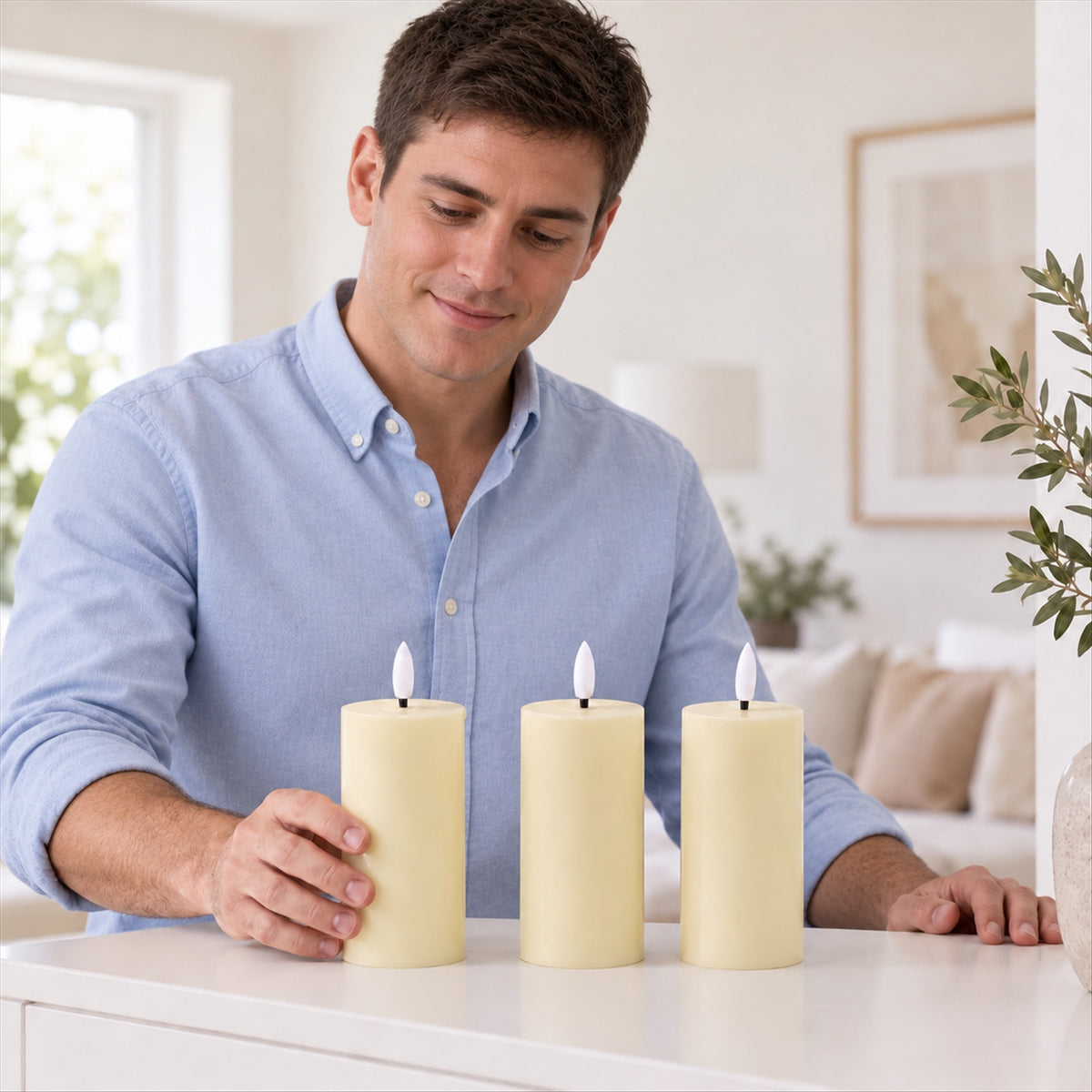 LED candle smooth detail