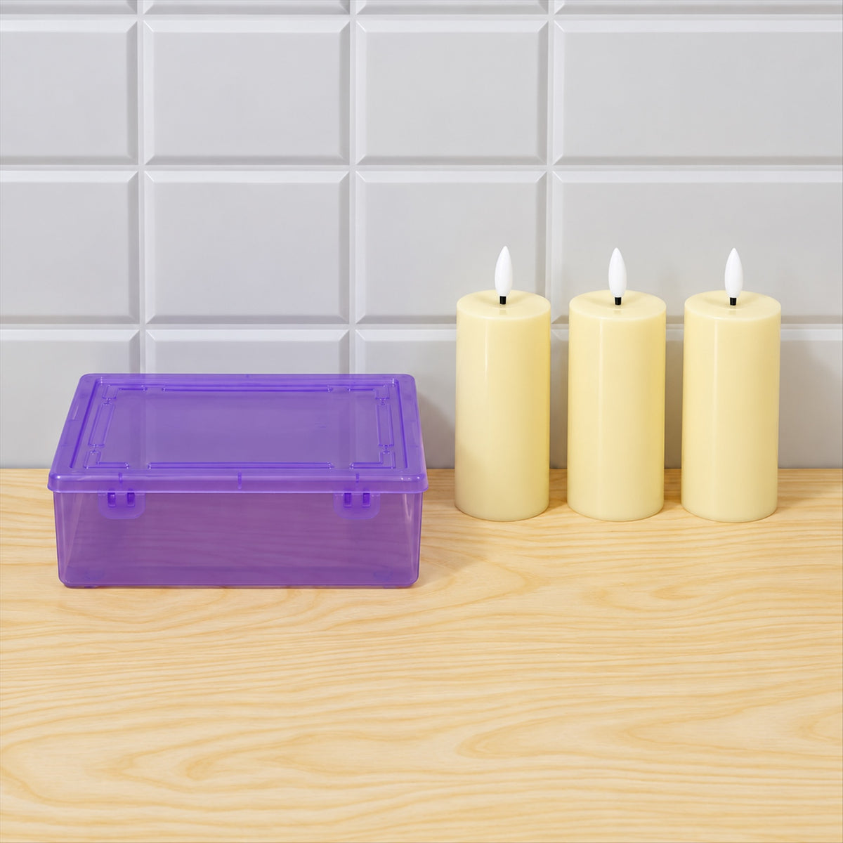 Smooth LED pillar candles home use