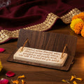 Vishwambhari Stuti Wooden Flip Book – Elegant Pooja Stand