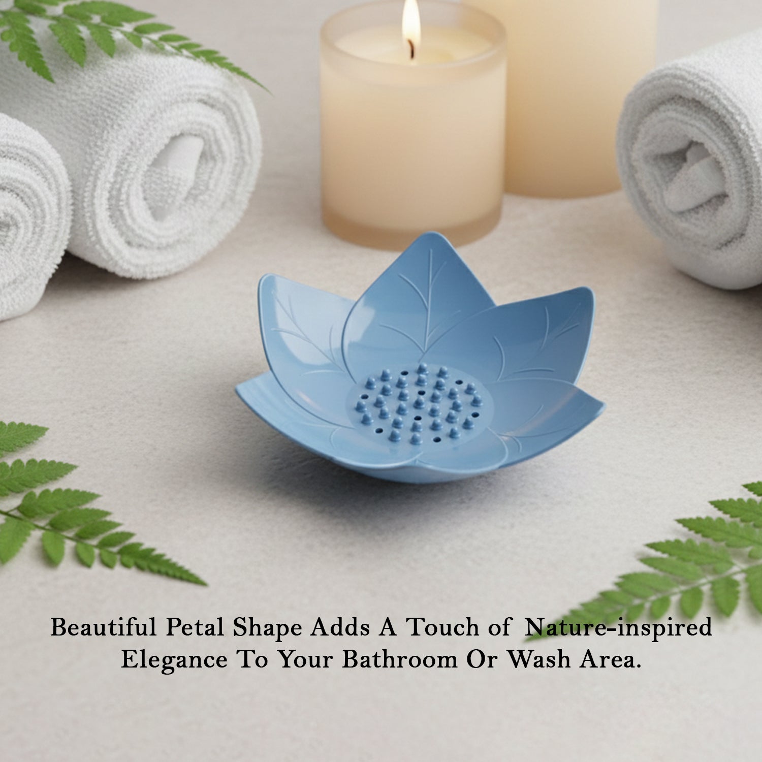 Supermom 3-Piece Lotus Blossom Design Soap Holder Set