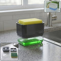 Soap Dispenser with Sponge Holder – Space-saving Kitchen Organizer