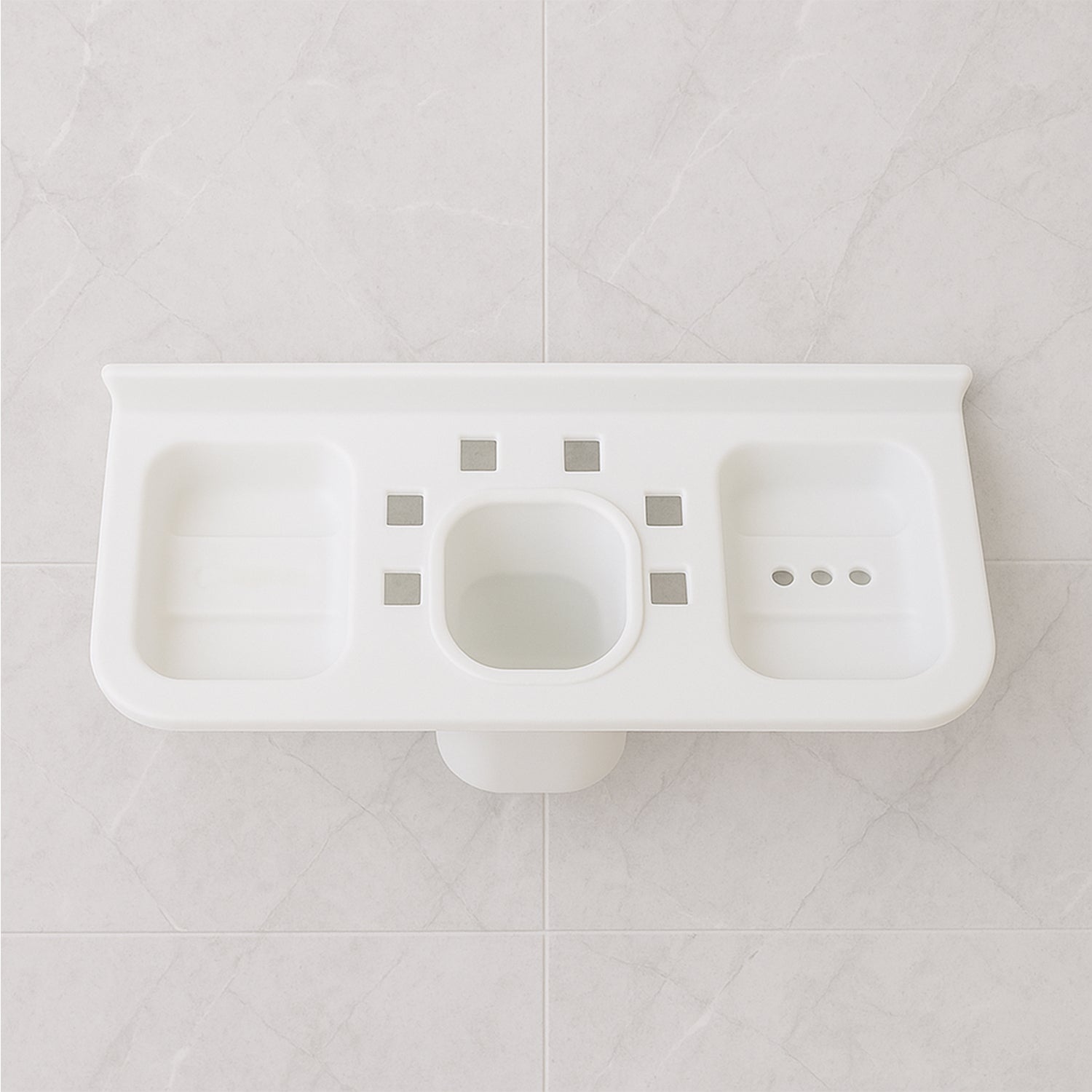 Plastic Soap Dish and plastic soap dish tray (2 Pc)