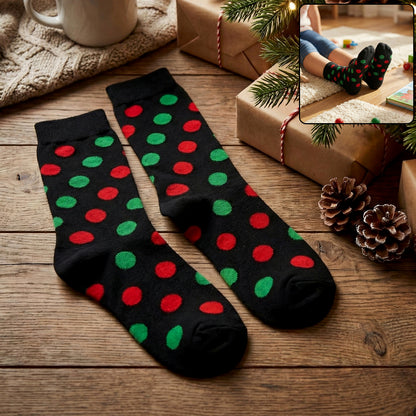 Stylish Polka Dot Socks for Men and Women (1 Set)