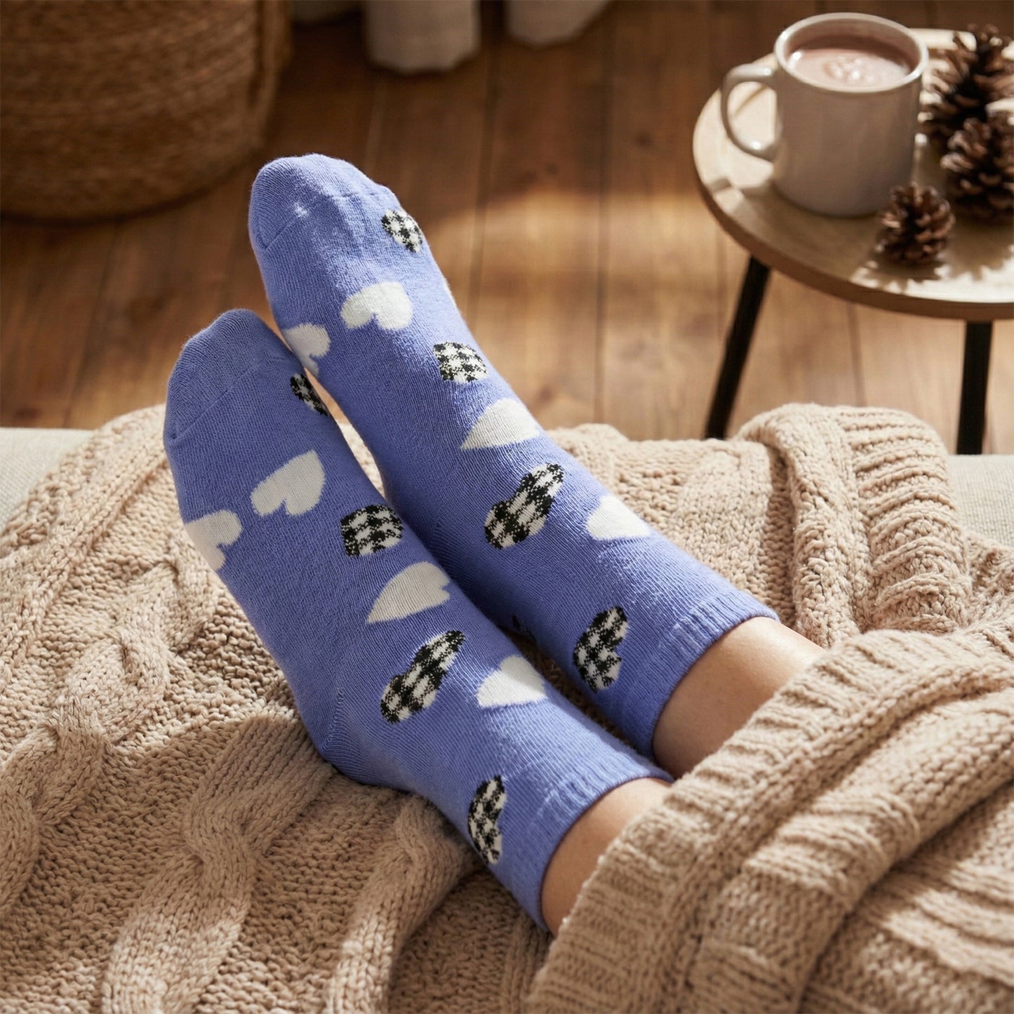 Printed Ankle-Length Fashion Socks (1 Pair)