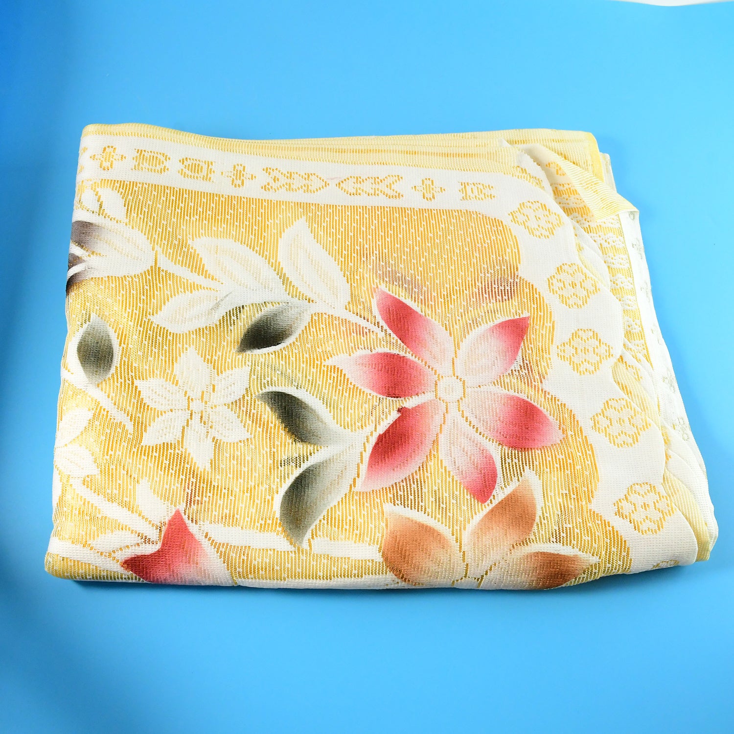 Elegant Floral Sofa Protector Cover - (1 Pc / 139x28 Inch)