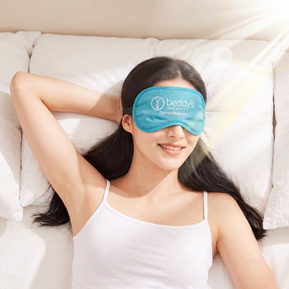 Soft Sleep Eye Mask Light Blocking Padded Eye Cover with Elastic Strap (1 Pc)