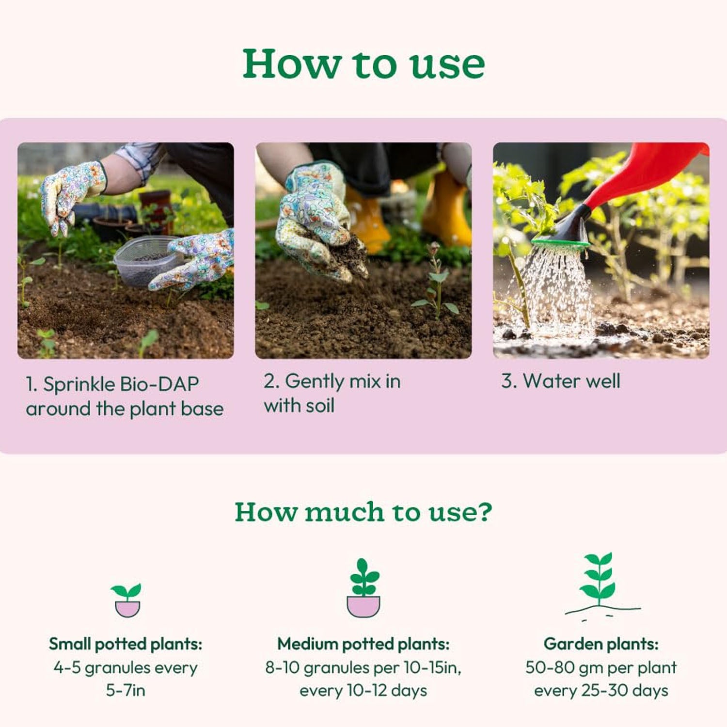 Red Organic Soil Fertilizer Granules  (1 KG Pack)