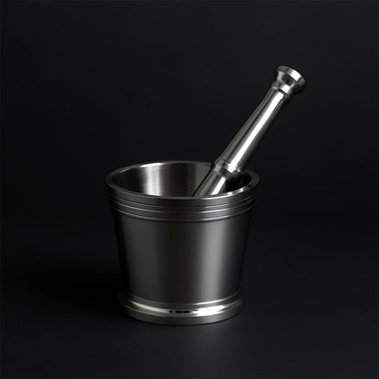 Heavy Duty Stainless Steel Mortar and Pestle Set for Kitchen, Khalbatta Set (2 Pc Set)
