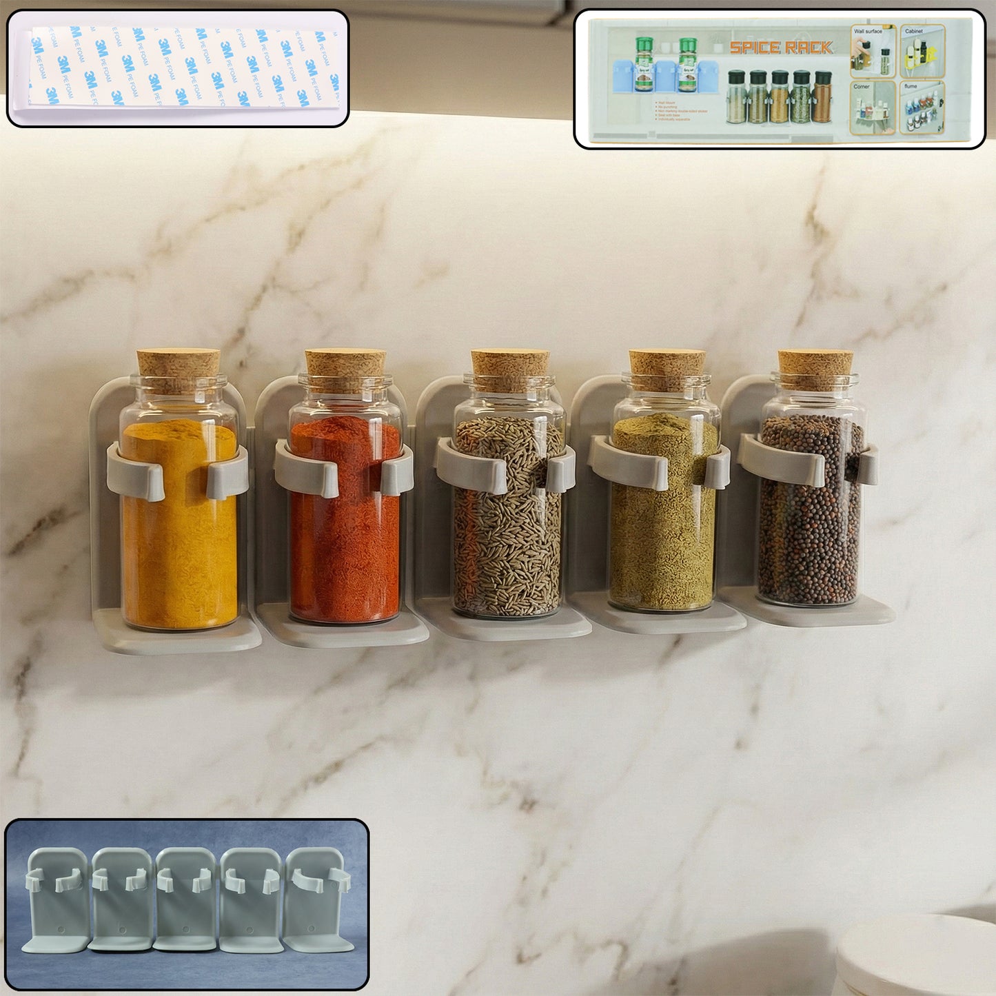Wall Mounted Spice Rack
