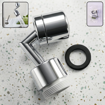 Splash filter faucet aerator swivel