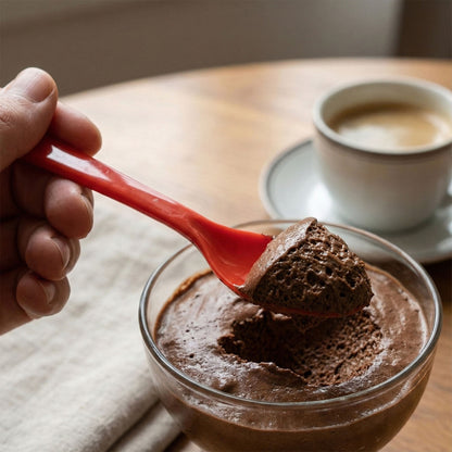 Food Plastic Spoon Set Table Spoon Tea Spoon Coffee Spoon  Heat Resistant 5 Pc