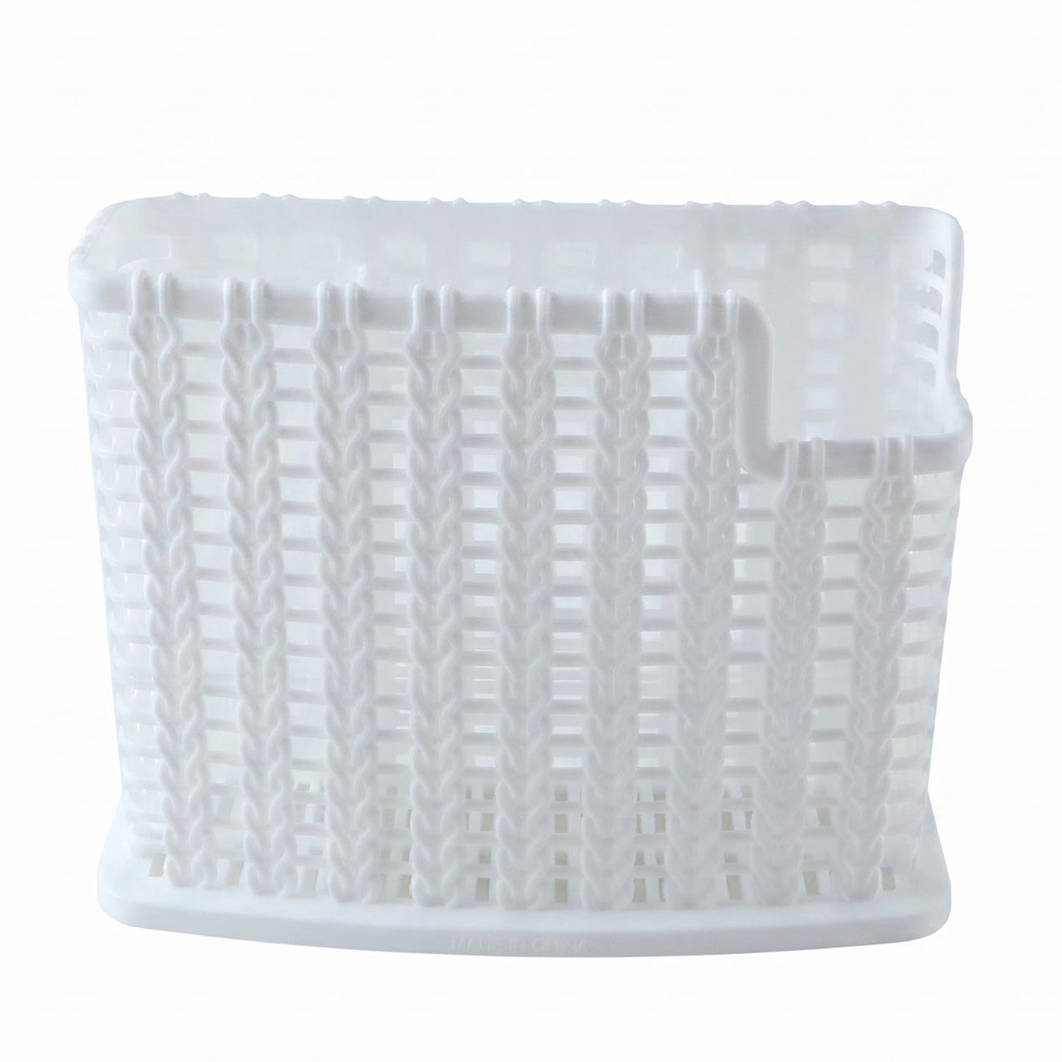 Plastic Cutlery Storage Organizer Basket with Drain Base for Kitchen (1 Pc)