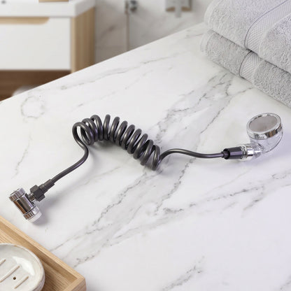 High Pressure Handheld Shower Head Spray with Flexible Hose for Bathroom (1 Pc)