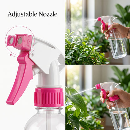 Spray Nozzle Trigger Head Pink Replacement Sprayer for Bottles (1 Pc)