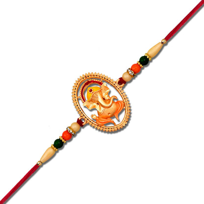 Handcrafted Ganesha Designer Rakhi perfect for Raksha Bandhan gifting