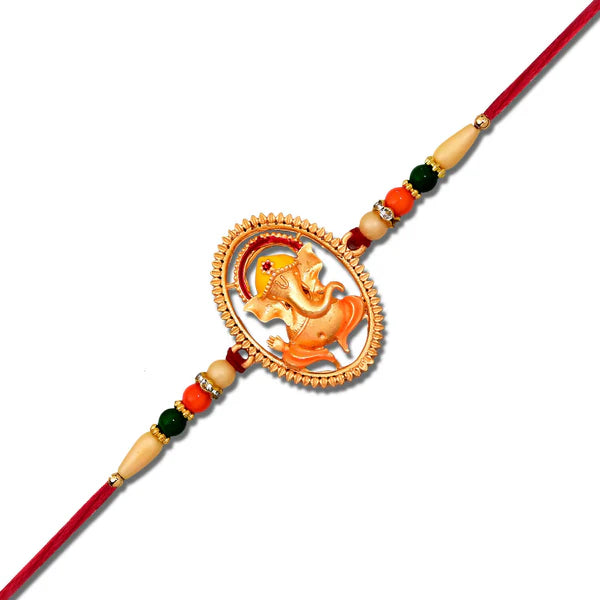 Ganesha Designer Rakhi for Raksha Bandhan Spiritual Protection