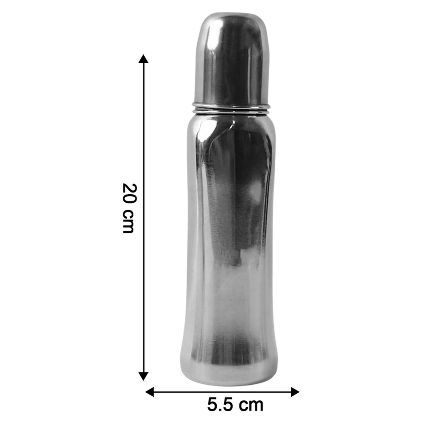 Anti-Colic Stainless Steel Feeding Bottle – 250ml Safe Comfort