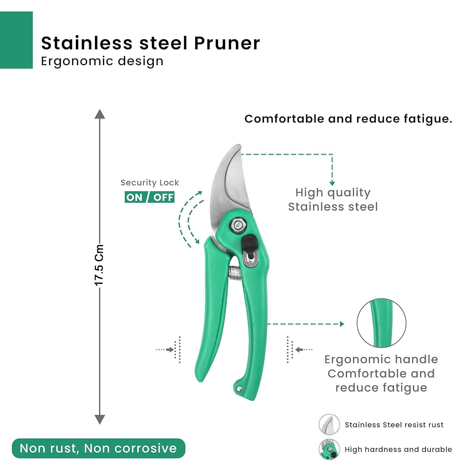 Garden Shears Pruners Scissor for Cutting Branches, Flowers, Leaves, Pruning Seeds