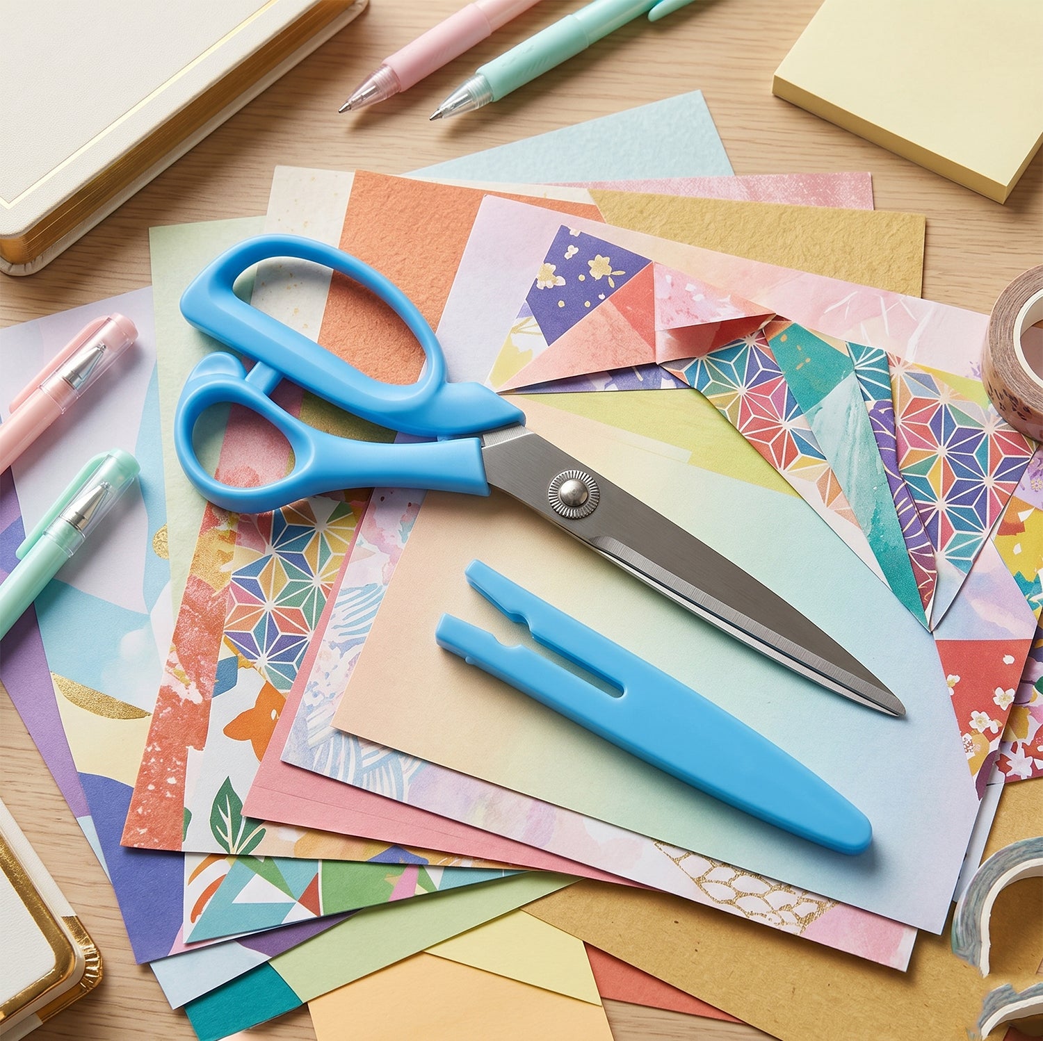 Ergonomic handle of stainless steel scissors