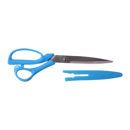 Stainless steel scissors angled cut view