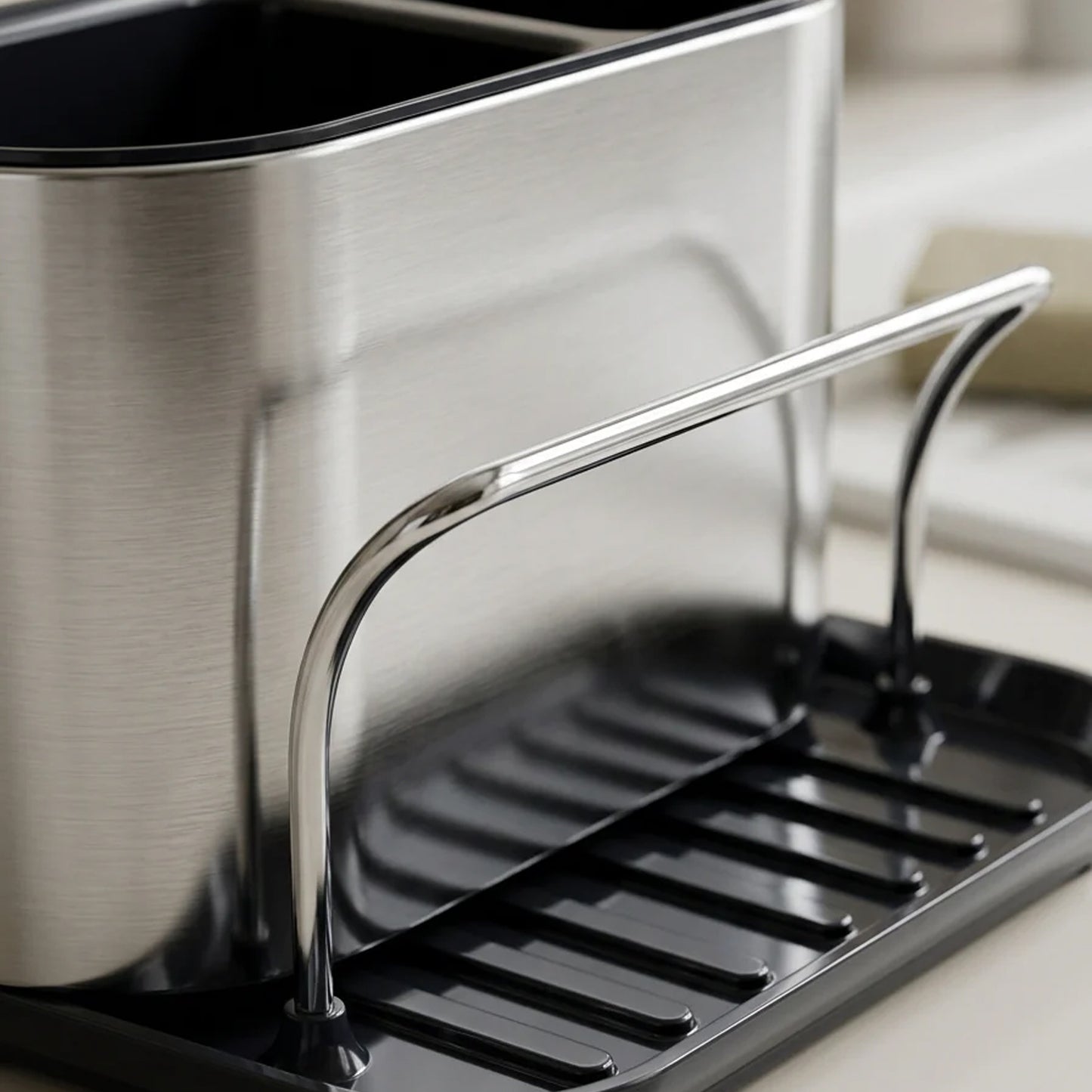 Stainless Steel Sink Caddy Organizer Rack Holder Kitchen Sponge Stand (1 Pc)