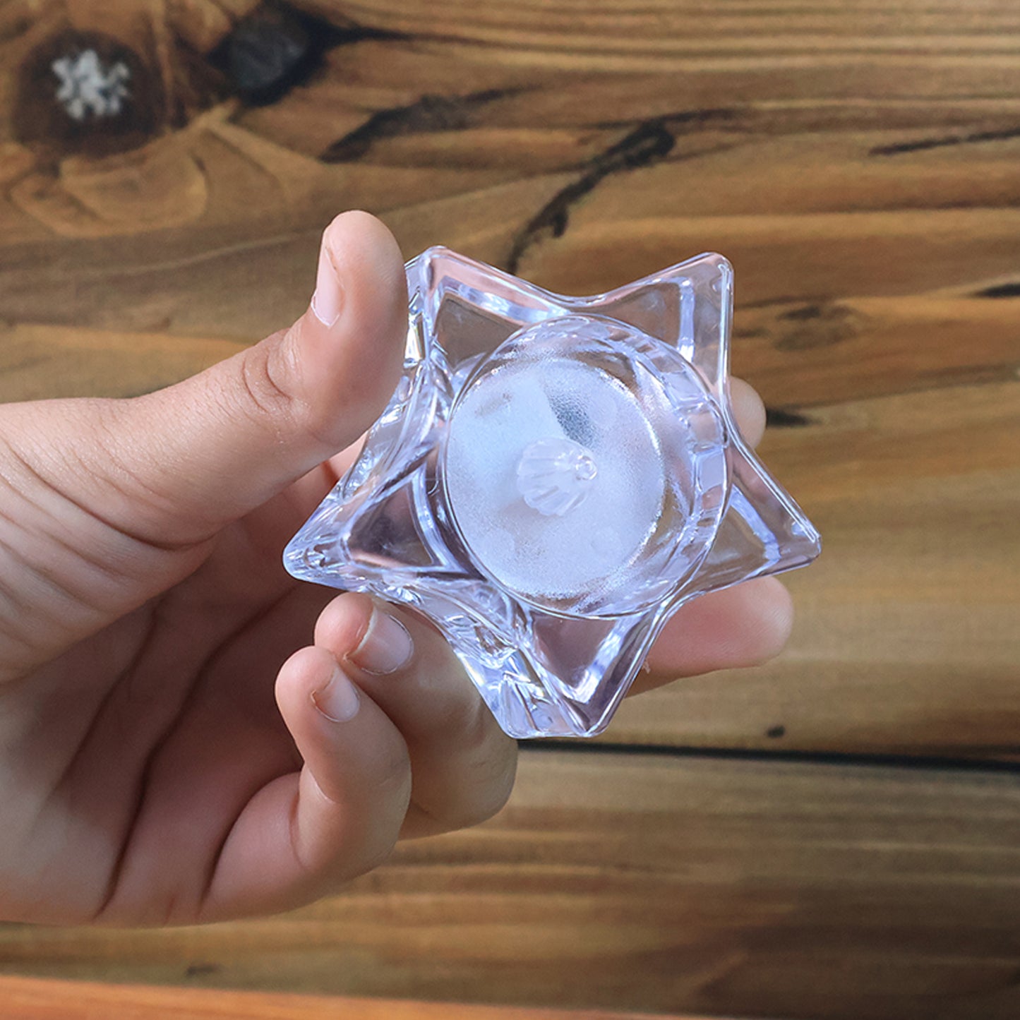 Flameless Star-Shaped LED Candles (4 Pc / Set)