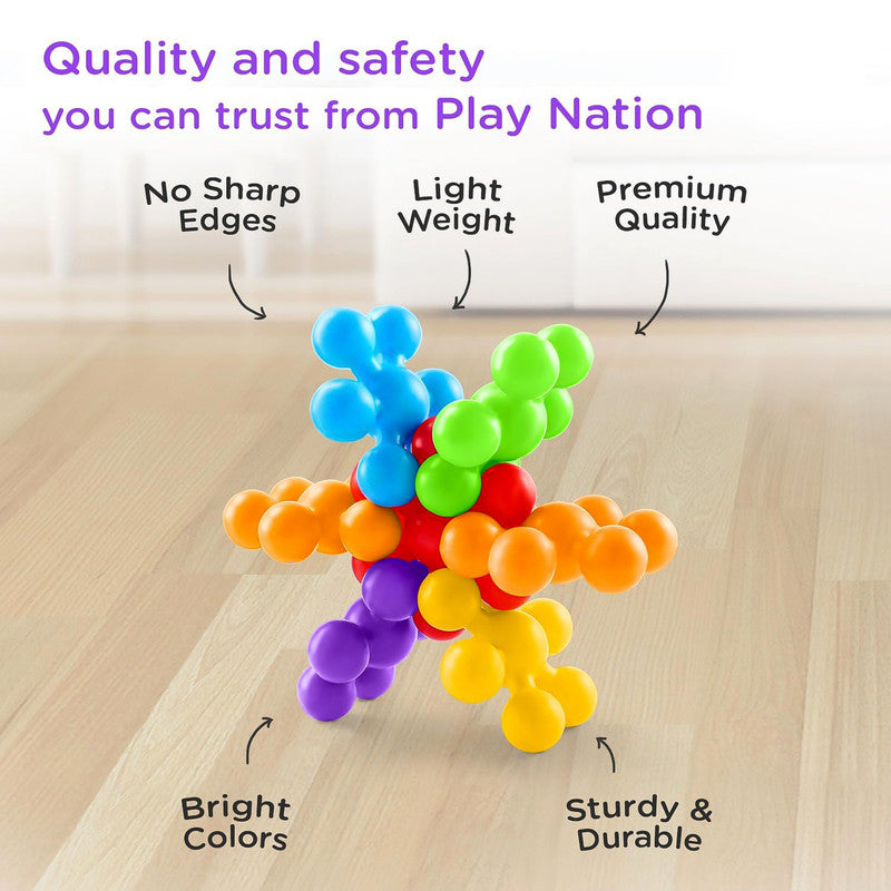 Star Links Building Toy Set for Kids – Colorful Interlocking Construction Pieces for Creative Play and Learning