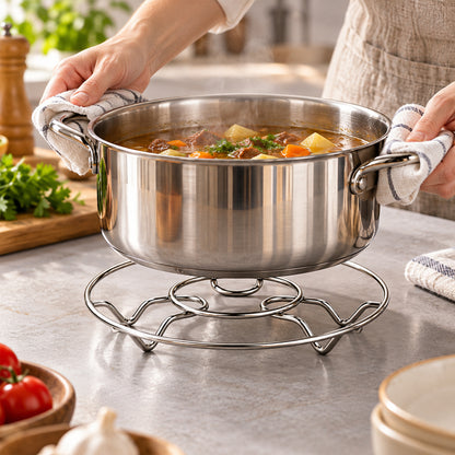 Stainless Steel Wire Trivet Set – Heat-Resistant 3-Pack