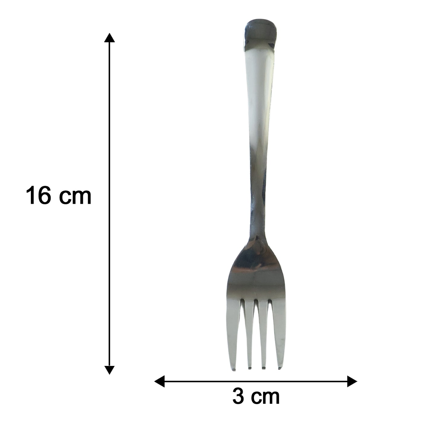 Apex Stainless Steel Dinner Fork Set with Long Handle for Dining (6 Pc)