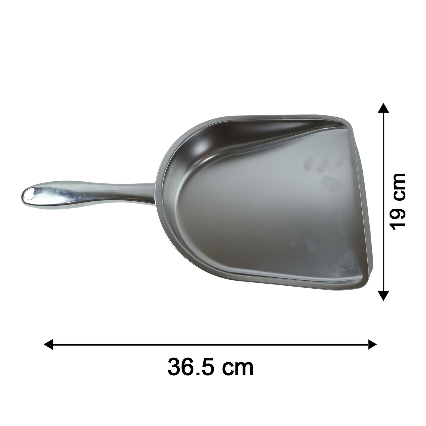 Heavy Duty Metal Dustpan Stainless Steel Dust Pan with Handle (1 Pc)