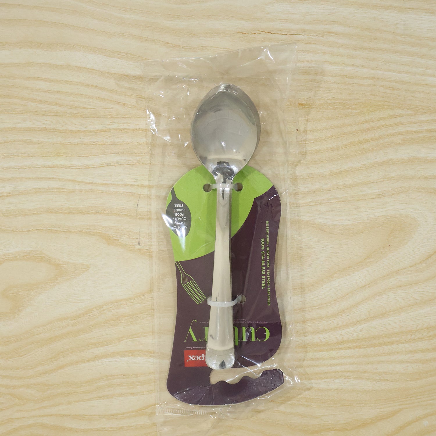 Apex Stainless Steel Baby Feeding Spoon Set with Round Bowl Tip (6 Pc)
