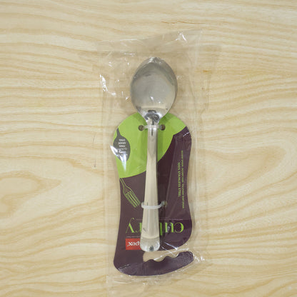 Apex Stainless Steel Baby Feeding Spoon Set with Round Bowl Tip (6 Pc)