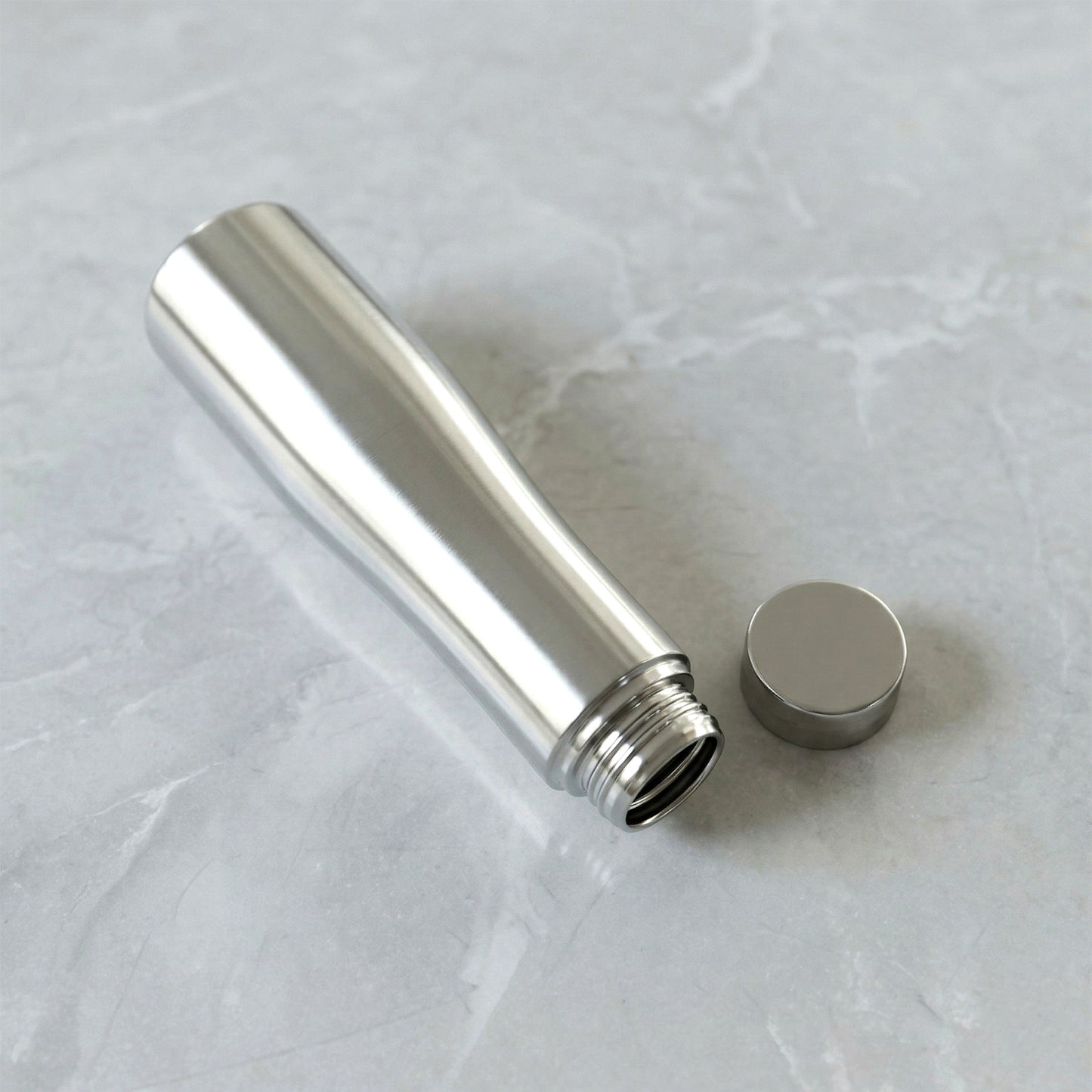 Portable stainless steel water bottle