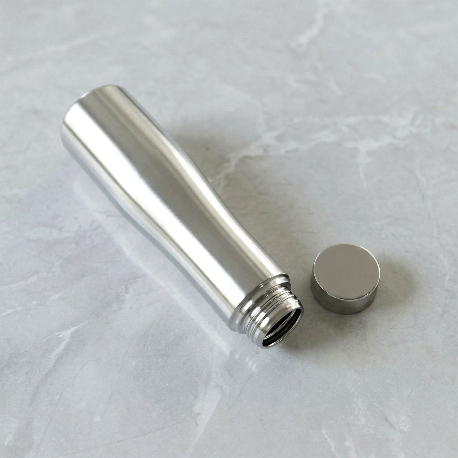 Portable stainless steel water bottle