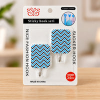 Self Adhesive Cartoon Wall Hooks for Home Doors and Wardrobes (2 Pc)