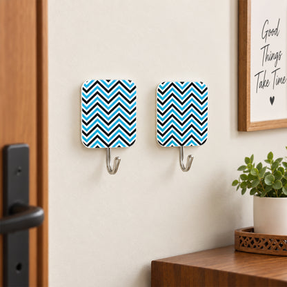 Self Adhesive Cartoon Wall Hooks for Home Doors and Wardrobes (2 Pc)